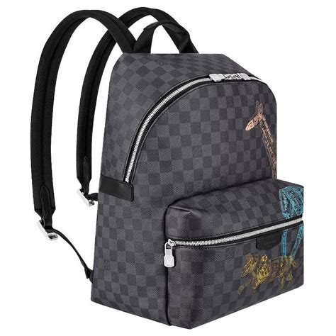 grey Louis Vuitton backpack